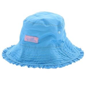 Girls UV SKINZ Reversible Beach Sun Bucket Hat Blue/Butterfly/Flower Size 5/6